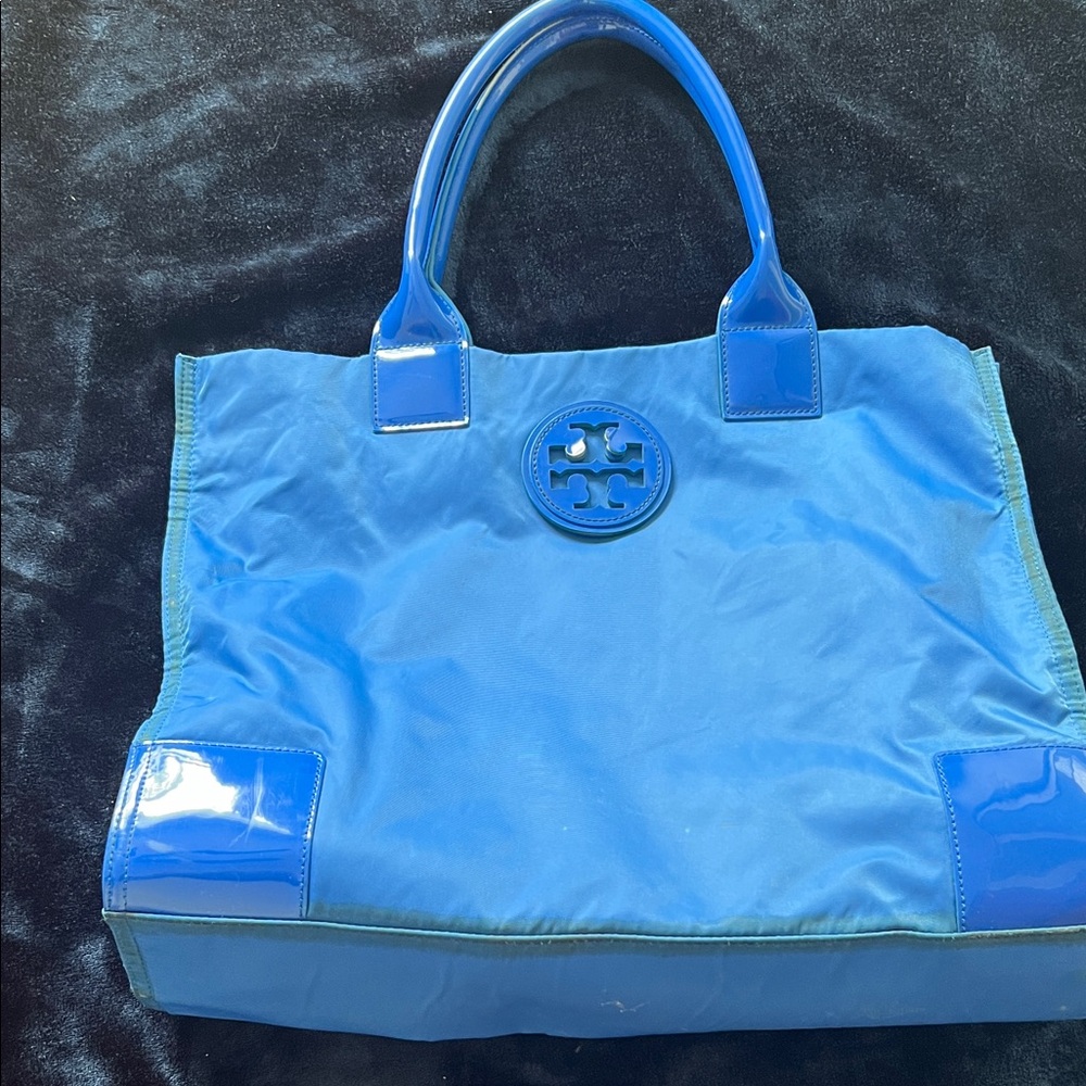 Tory Burch Blue Tote Bag